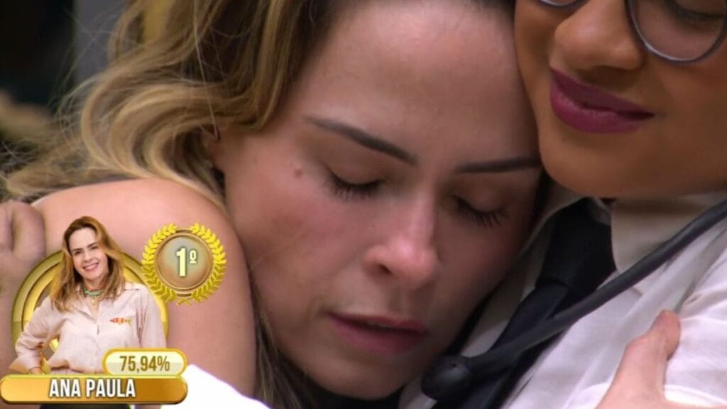 Ana Paula Renault durante o discurso de vitória após vencer o BBB 26