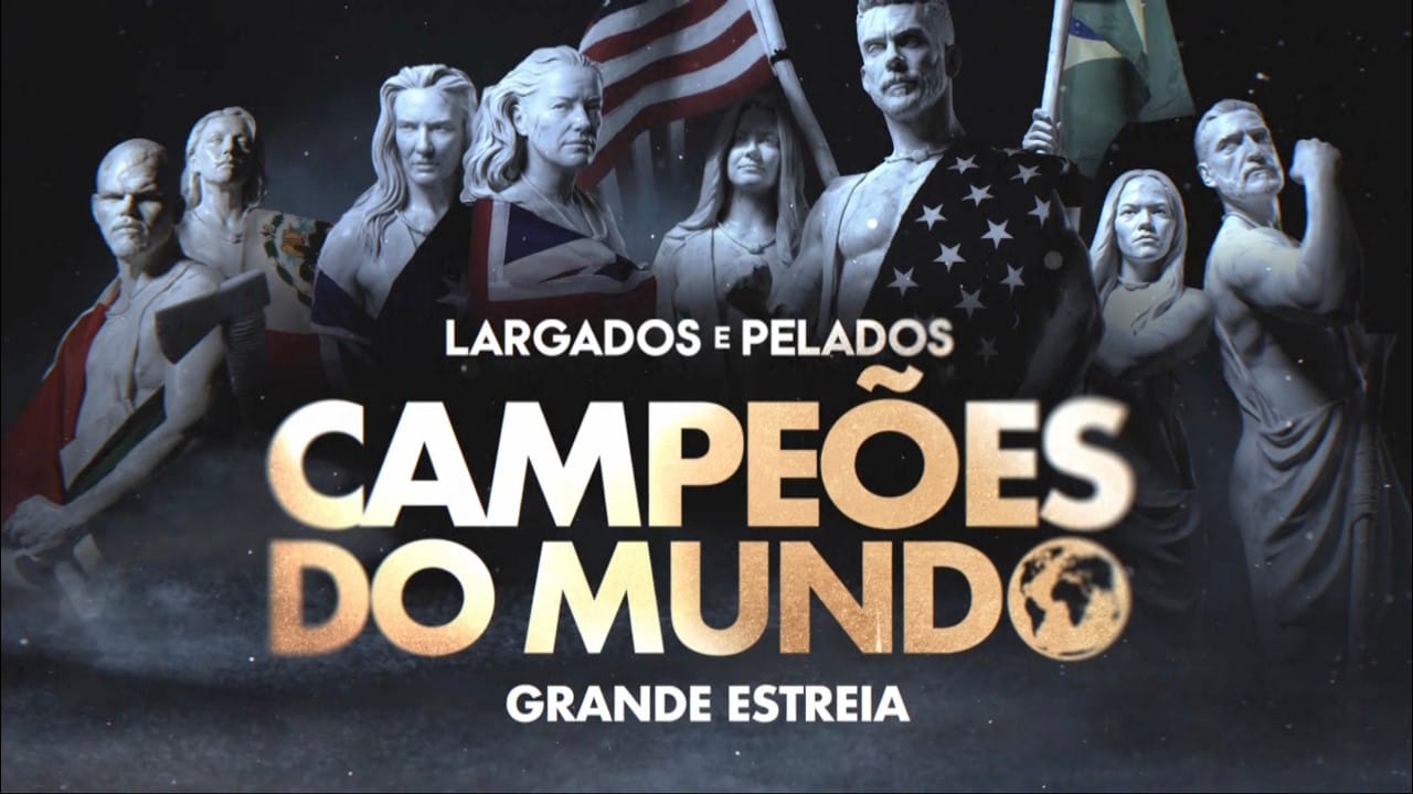 Arte oficial de Largados e Pelados Campeões do Mundo, 1ª edição mundial da franquia