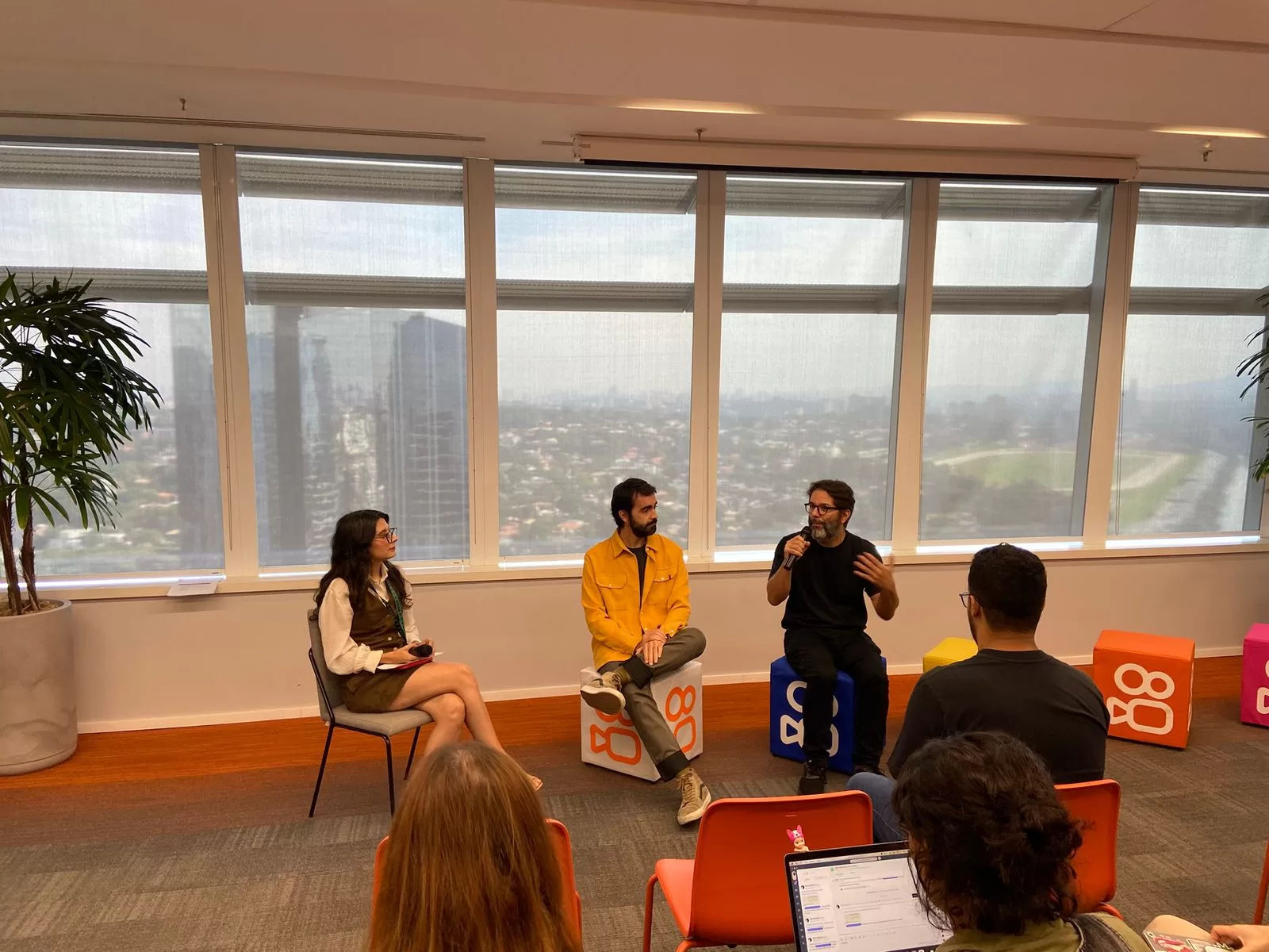 Coletiva de imprensa de lancamento da Casa do Kwai no escritorio do Kwai