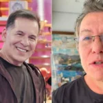 Boninho e Leandro Hassum, diretor e apresentador da Casa do Patrão na Record