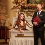 Elizabeth Hurley em The Inheritance, formato britânico do Channel 4 que vira Herança em Jogo no Brasil